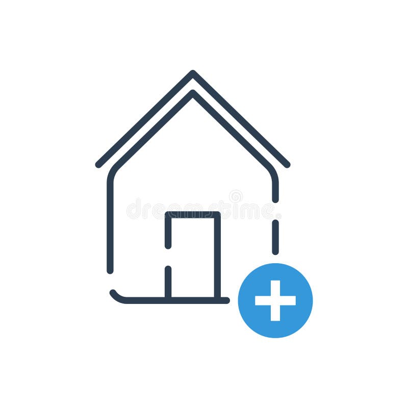 Het vectorpictogram van de lijnkunst het slimme huis voegt toe vector illustratie Het vectorpictogram van de lijnkunst het slimme huis voegt toe vector illustratie