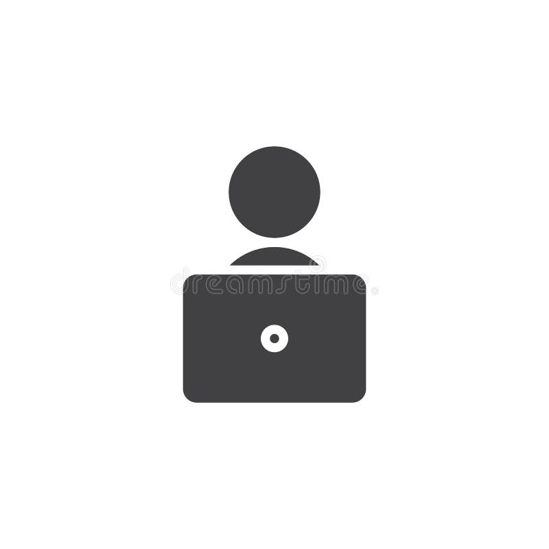 Het vectorpictogram van de sprekerspersoon vector illustratie Het vectorpictogram van de sprekerspersoon vector illustratie