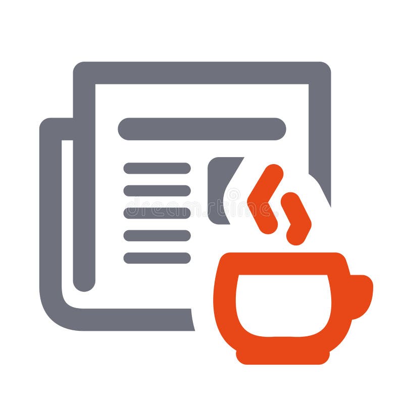 Het vectorpictogram van het nieuws royalty-vrije illustratie Het vectorpictogram van het nieuws royalty-vrije illustratie