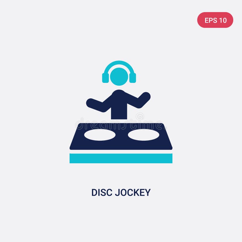 het vectorpictogram van het twee kleurendeejay van activiteitenconcept het geïsoleerde blauwe symbool van het deejay vectorteken royalty-vrije illustratie het vectorpictogram van het twee kleurendeejay van activiteitenconcept het geïsoleerde blauwe symbool van het deejay vectorteken royalty-vrije illustratie