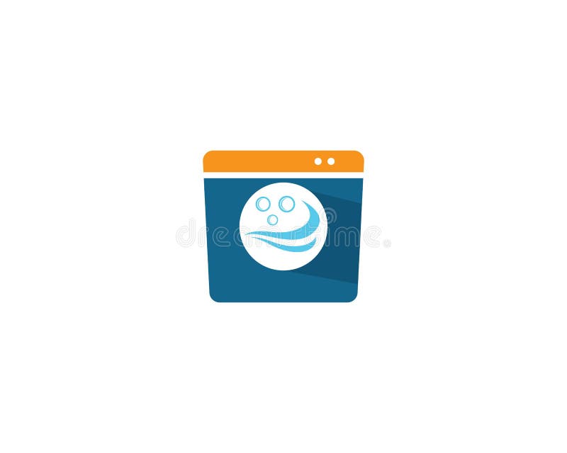 Het vectorpictogram van het wasserijembleem royalty-vrije illustratie Het vectorpictogram van het wasserijembleem royalty-vrije illustratie