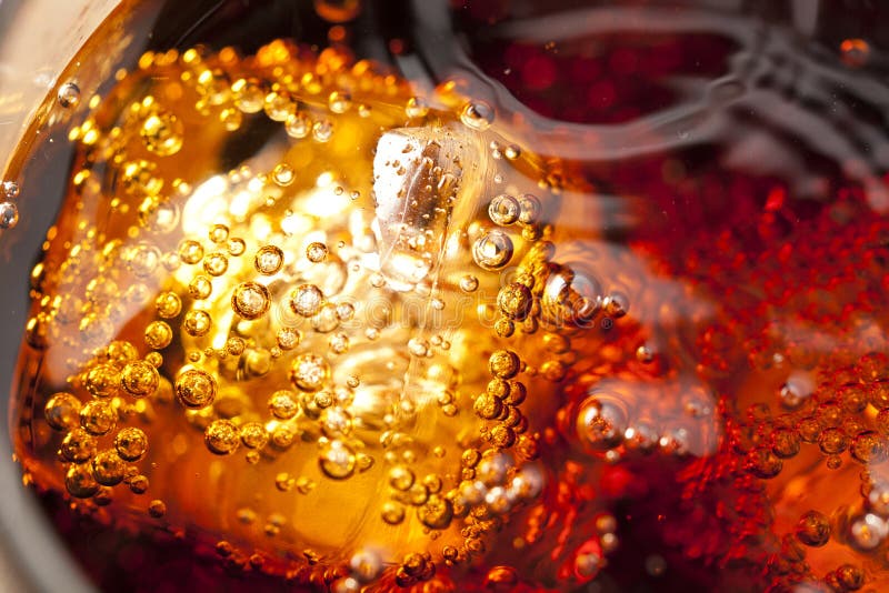 Refreshing Brown Soda with Ice on a background. Refreshing Brown Soda with Ice on a background