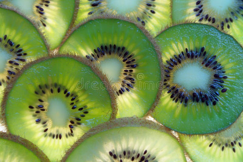 Kiwi slices. Kiwi slices.