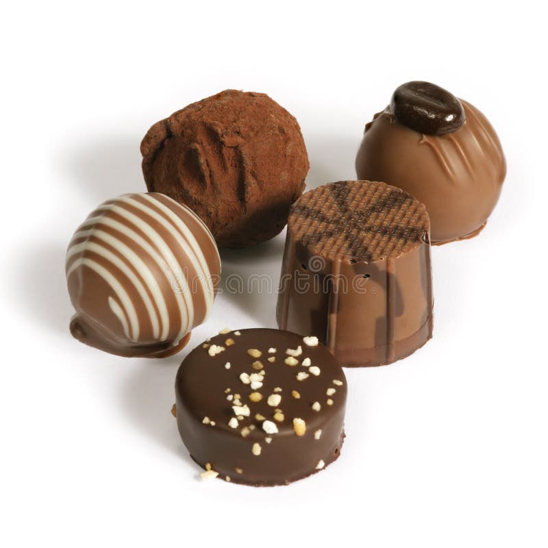 Het verzamelen zich van de chocolade stock foto's Het verzamelen zich van de chocolade stock foto's