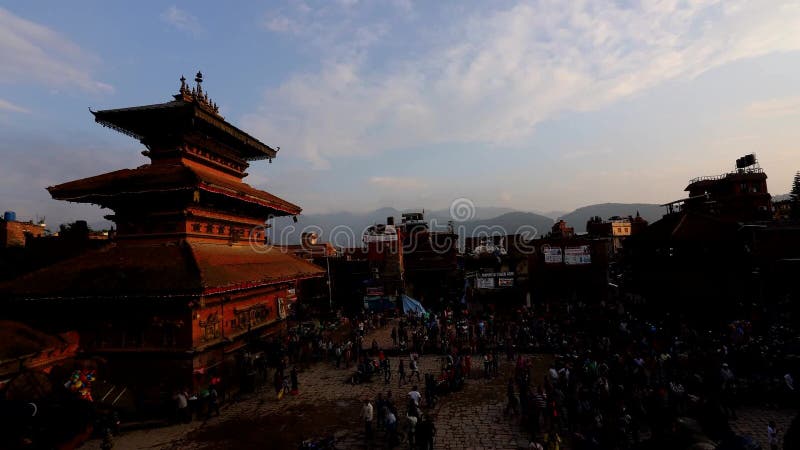Het Vierkant van Durbar van Bhaktapur in Nepal
