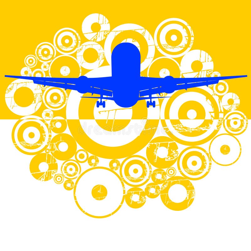 Het vliegtuig vector illustratie Het vliegtuig vector illustratie