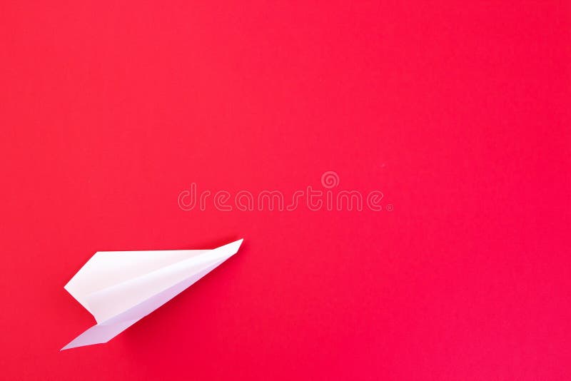 Het vliegtuig van de Witboekorigami stock fotografie Het vliegtuig van de Witboekorigami stock fotografie