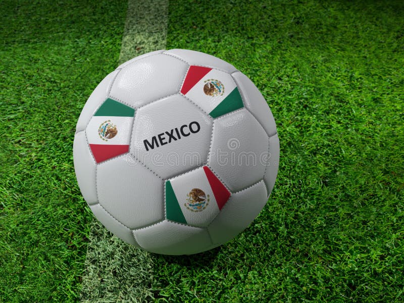 Het voetbalbal van Mexico royalty-vrije illustratie Het voetbalbal van Mexico royalty-vrije illustratie