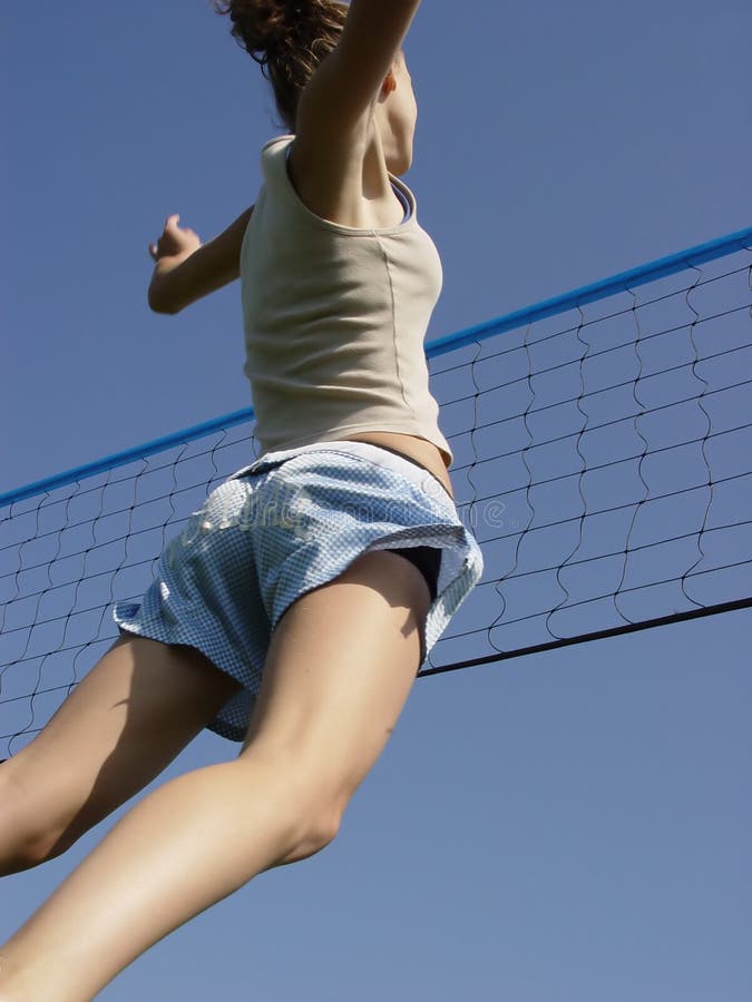 Het Volleyball van het strand stock afbeelding Het Volleyball van het strand stock afbeelding