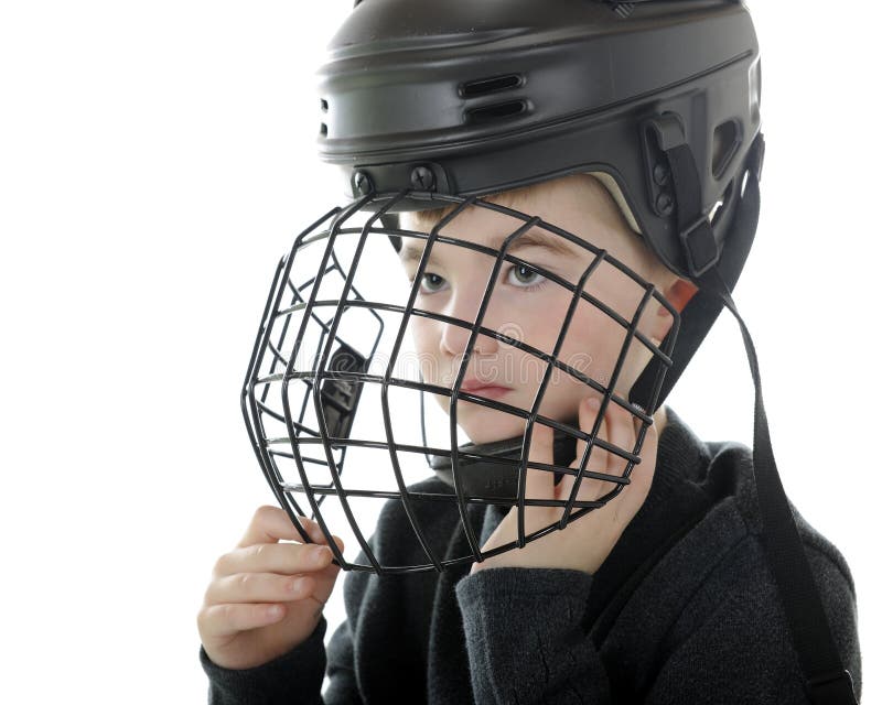 Het voorbereidingen treffen voor Hockey stock afbeelding Het voorbereidingen treffen voor Hockey stock afbeelding
