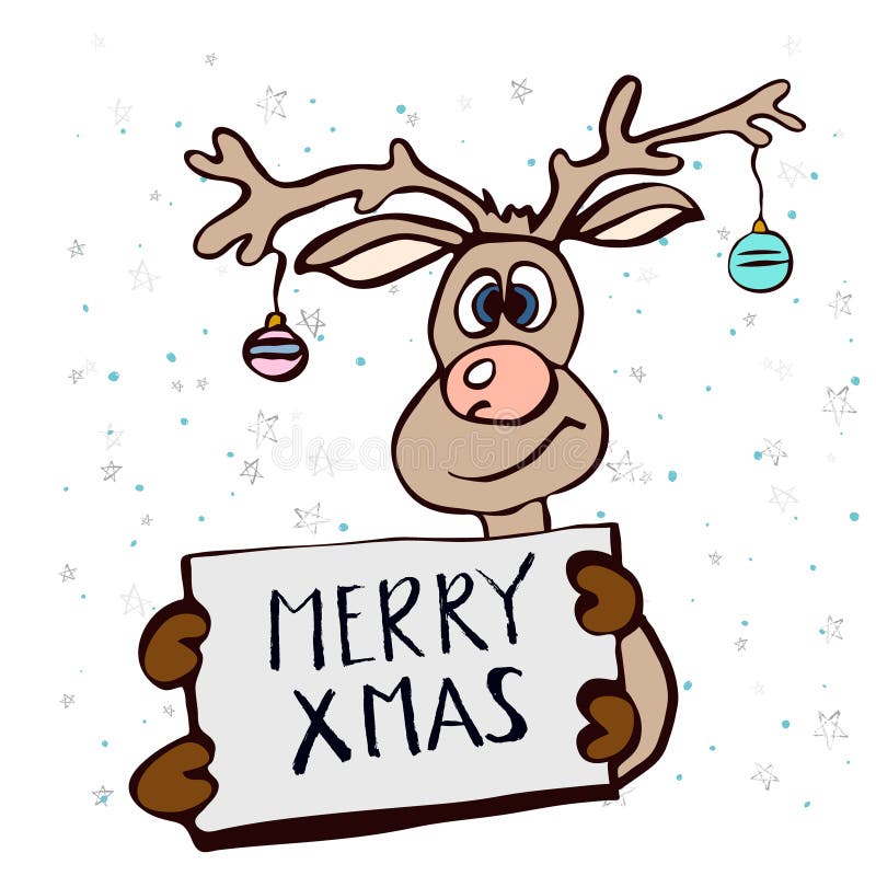 Het vrolijke concept van de Kerstmisaffiche stock illustratie Het vrolijke concept van de Kerstmisaffiche stock illustratie