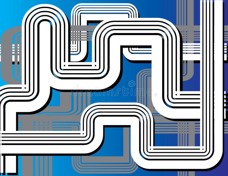 Zwerfend stock illustratie