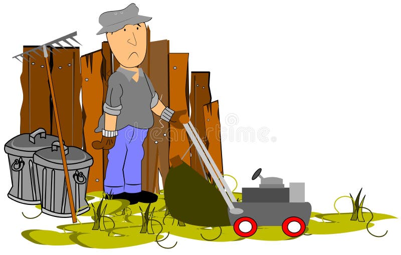 Slordige Werf Vector Illustratie Illustratie Bestaande Uit Knoei 46320163