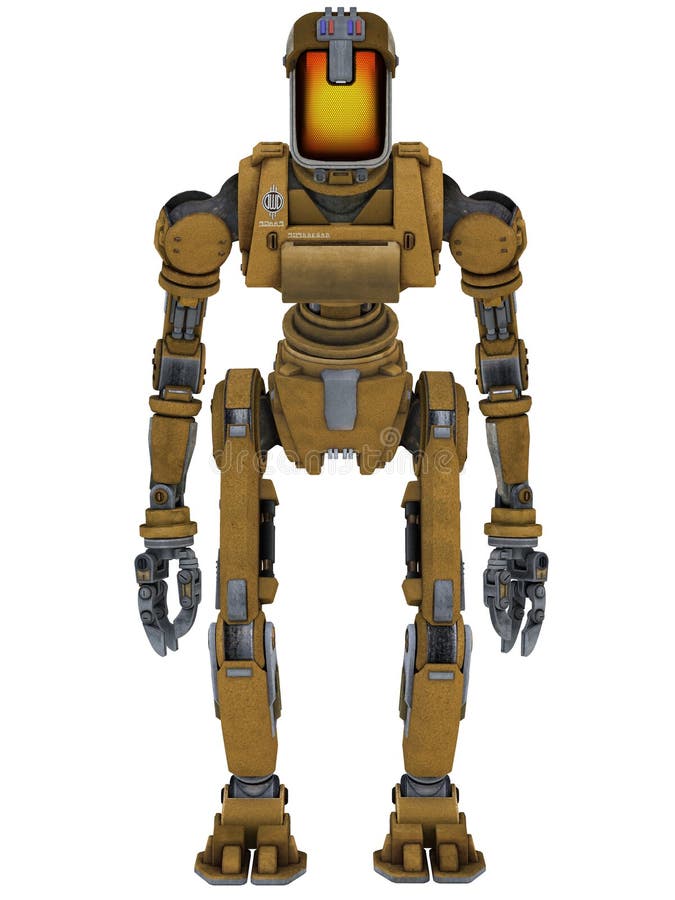 Het werkrobot stock illustratie Het werkrobot stock illustratie