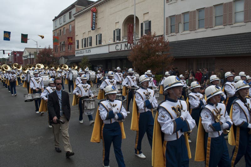 Het Westen Virginia Marching Band Redactionele Foto Image of