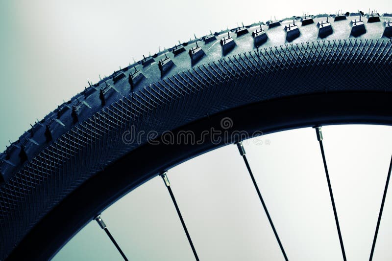 Het Wiel en de Band van de fiets royalty-vrije stock afbeelding Het Wiel en de Band van de fiets royalty-vrije stock afbeelding