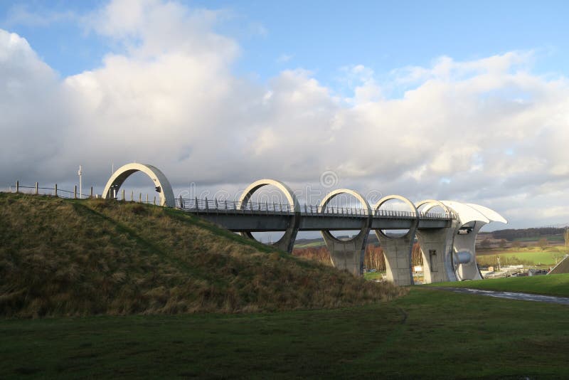 Het Wiel van Falkirk stock afbeeldingen Het Wiel van Falkirk stock afbeeldingen