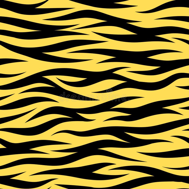 Het Willekeurige Patroon van Tiger Stripes Seamless Wallpaper Vector vector illustratie Het Willekeurige Patroon van Tiger Stripes Seamless Wallpaper Vector vector illustratie