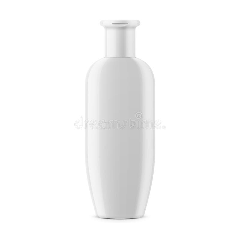 Het witte malplaatje van de shampoofles royalty-vrije illustratie Het witte malplaatje van de shampoofles royalty-vrije illustratie
