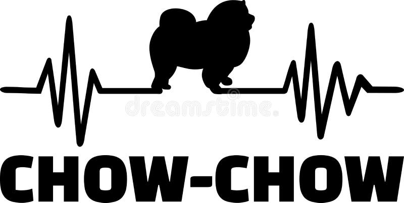 Download Het Woord Van De Chow-chowhartslag Vector Illustratie - Illustratie bestaande uit huisdier, vector: 114228090