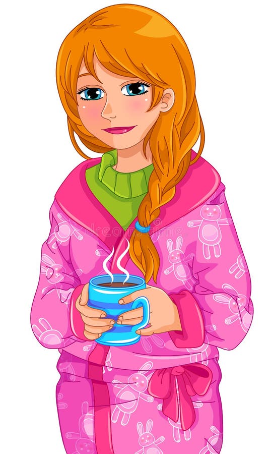 Warme drank royalty-vrije illustratie