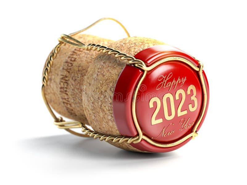 2023 heureux championnat bouchon de liège isolé sur blanc illustration de vecteur