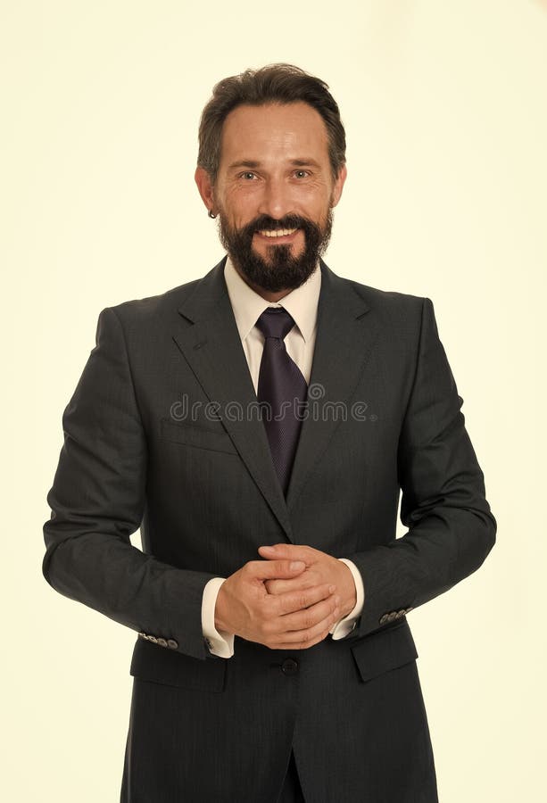 Heureux de vous aider Visage de sourire d'habillement formel classique d'homme d'affaires Le directeur commercial garantit le cli photo stock Heureux de vous aider Visage de sourire d'habillement formel classique d'homme d'affaires Le directeur commercial garantit le cli photo stock