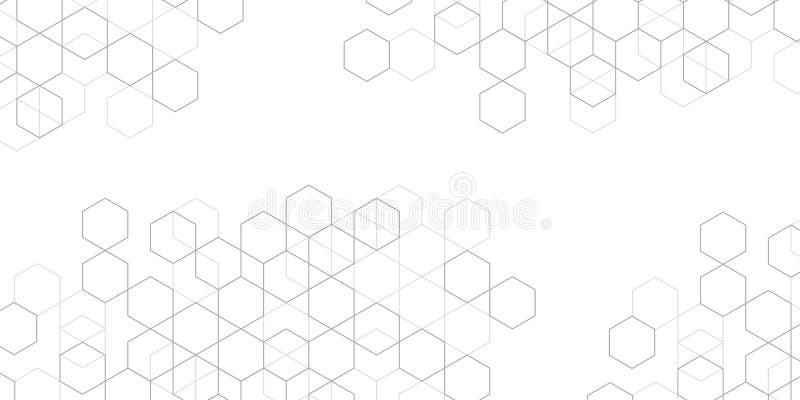 Hexágonos Sobre Fondo Blanco Dibujos Técnicos Rombos Geométricos  Ilustración Tecvectorial Abstracta. Ilustración del Vector - Ilustración de  forma, circuito: 203501492