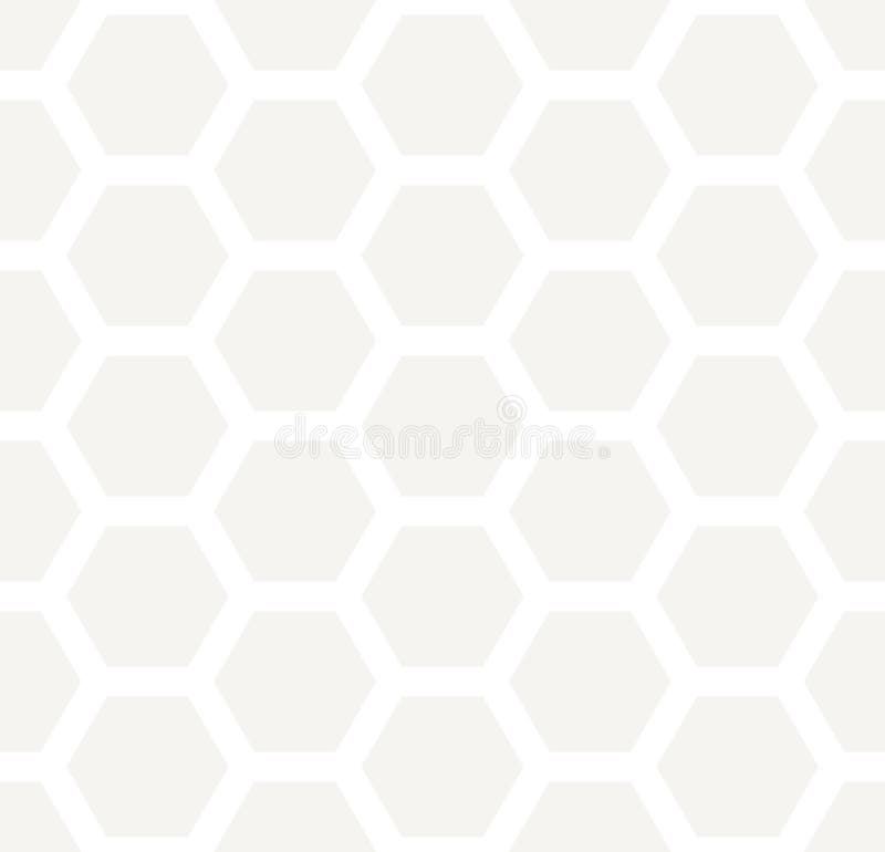 Light Gray Geometry Hexagon Seamless Pattern Stock Vector