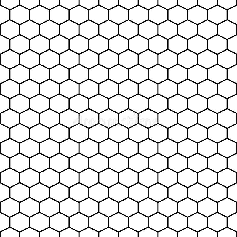 Hexagon grid cells vector seamless pattern. vector illustration Hexagon grid cells vector seamless pattern. vector illustration