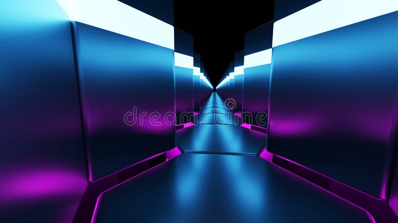 Hexagon Grid footpath futuristic abstract 3D rendering vector illustration