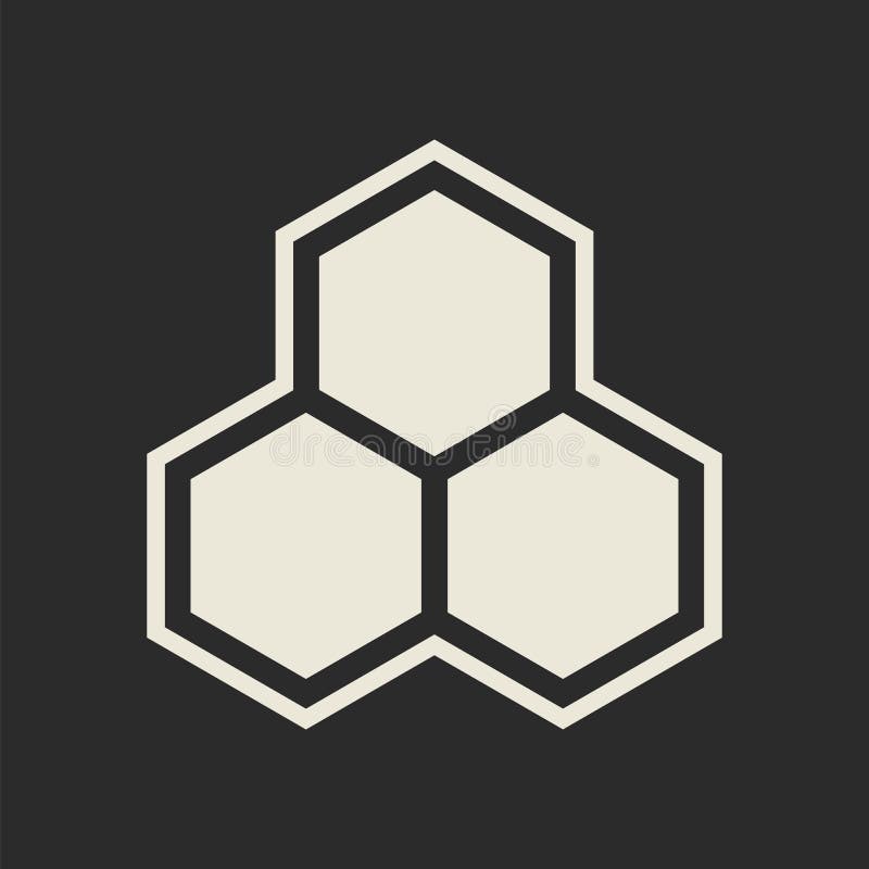 Hexagon icon stock illustration