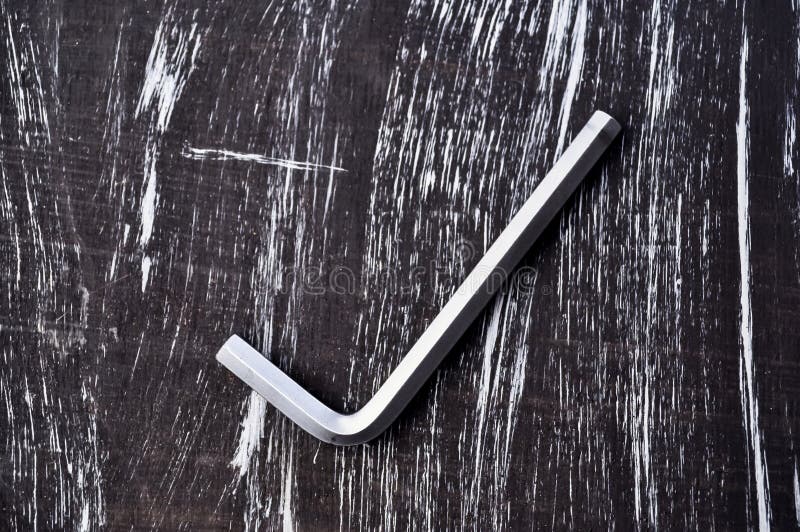 Hexagon for Repair Work Lying on the Table. Repair Tools in the Stock