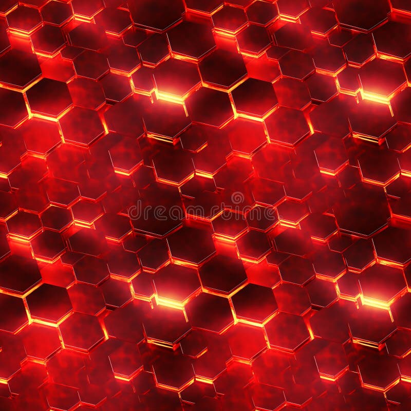 Model hexagonal fără sudură care luminează fundalul geometric al fagurilor abstract de culoare metalică stock photography
