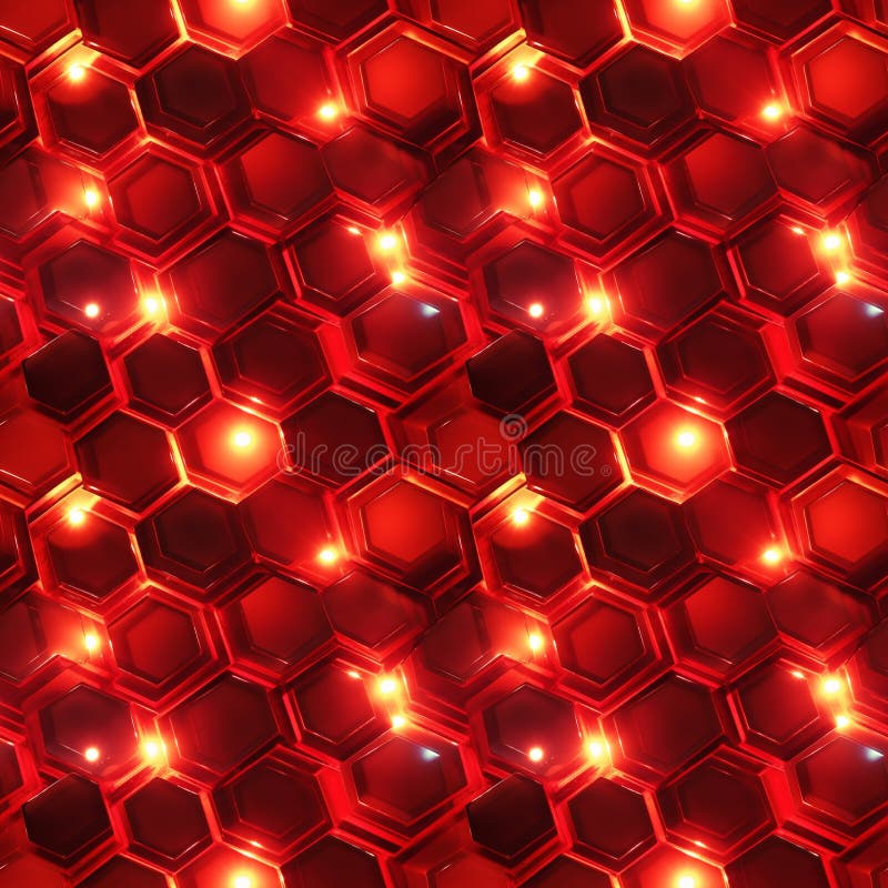 Model hexagonal fără sudură care luminează fundalul geometric al fagurilor abstract de culoare metalică royalty free stock image