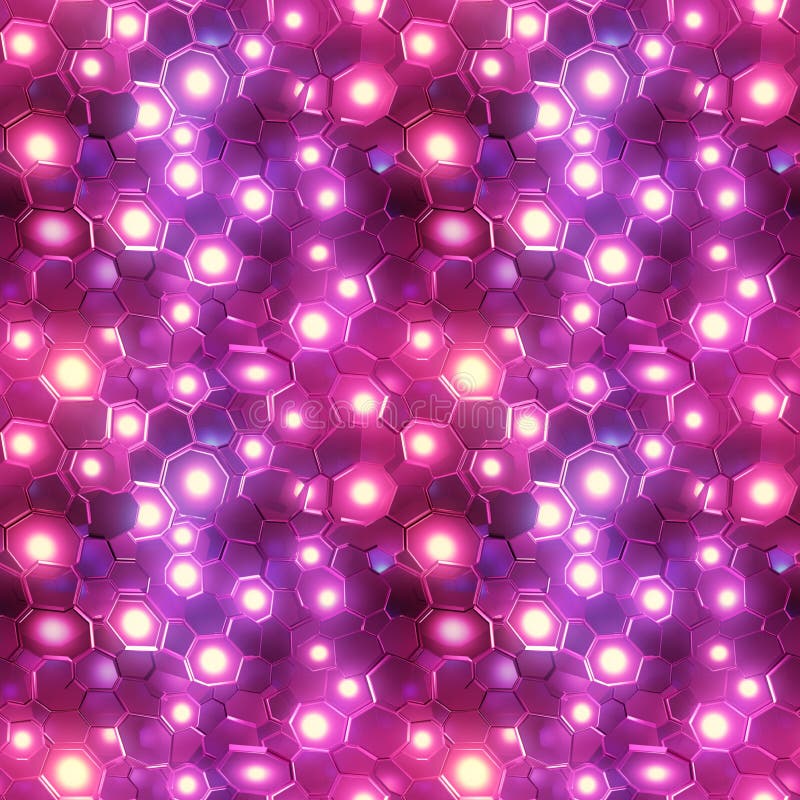Model hexagonal fără sudură care luminează fundalul geometric al fagurilor abstract de culoare metalică stock image