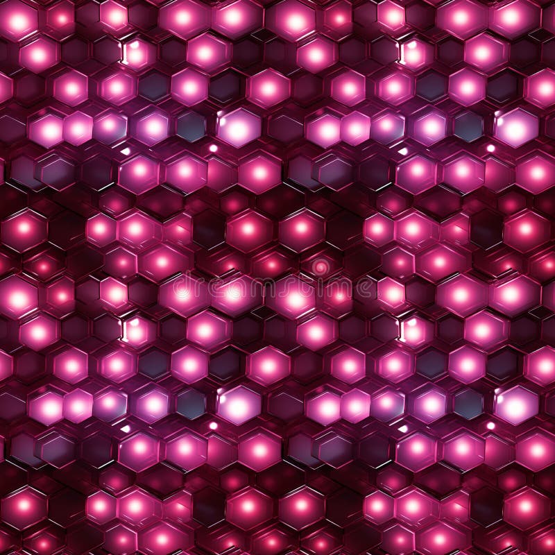 Model hexagonal fără sudură care luminează fundalul geometric al fagurilor abstract de culoare metalică stock image