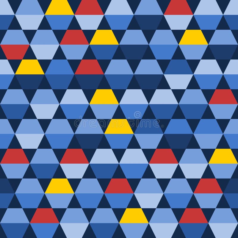 Hexagon triangle abstract seamless texture stock illustration