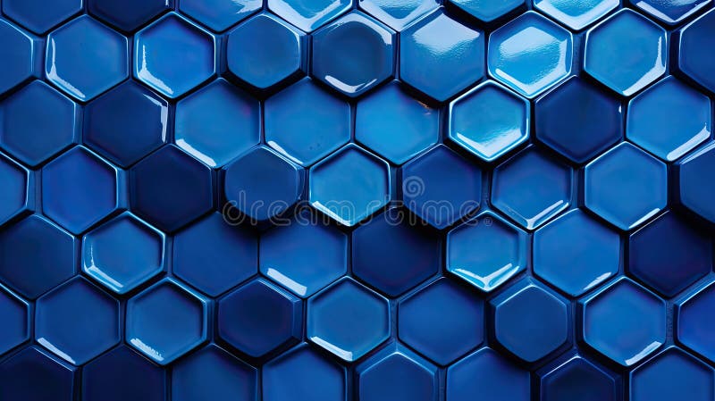 Hexagonal blue texture technology vector illustration