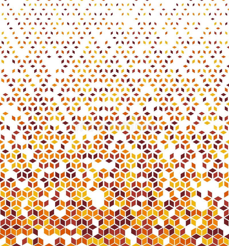 Hexagonal Halftone Pattern stock illustration