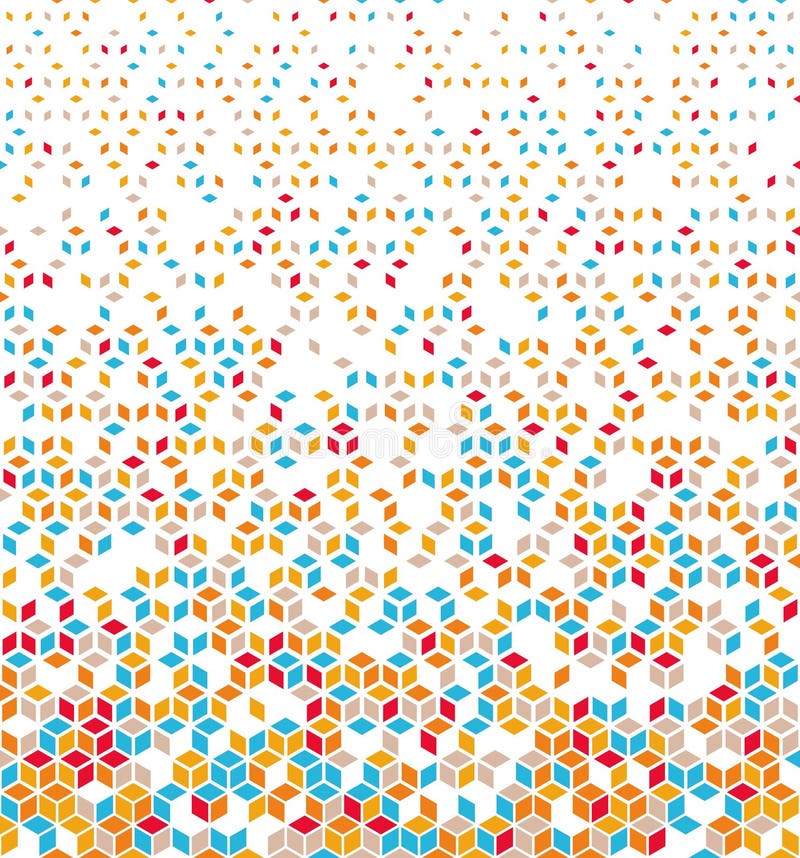 Hexagonal Halftone Pattern stock illustration