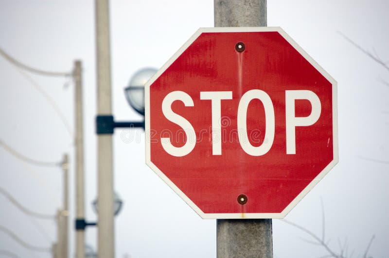 hexagonal red stop sign stock photo image of hexagonal 14005002