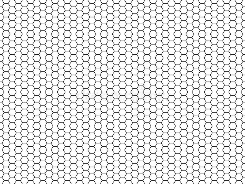 Hexagonbienenwabenmuster Sechseckiger Hintergrund des Honigs, Mosaikzellstruktur, geometrischen Gitterbeschaffenheitsvektor nahtl