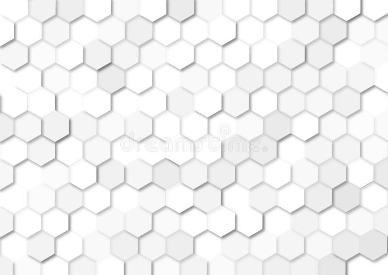 Vector Grey Hexagons Texture for Abstract Background