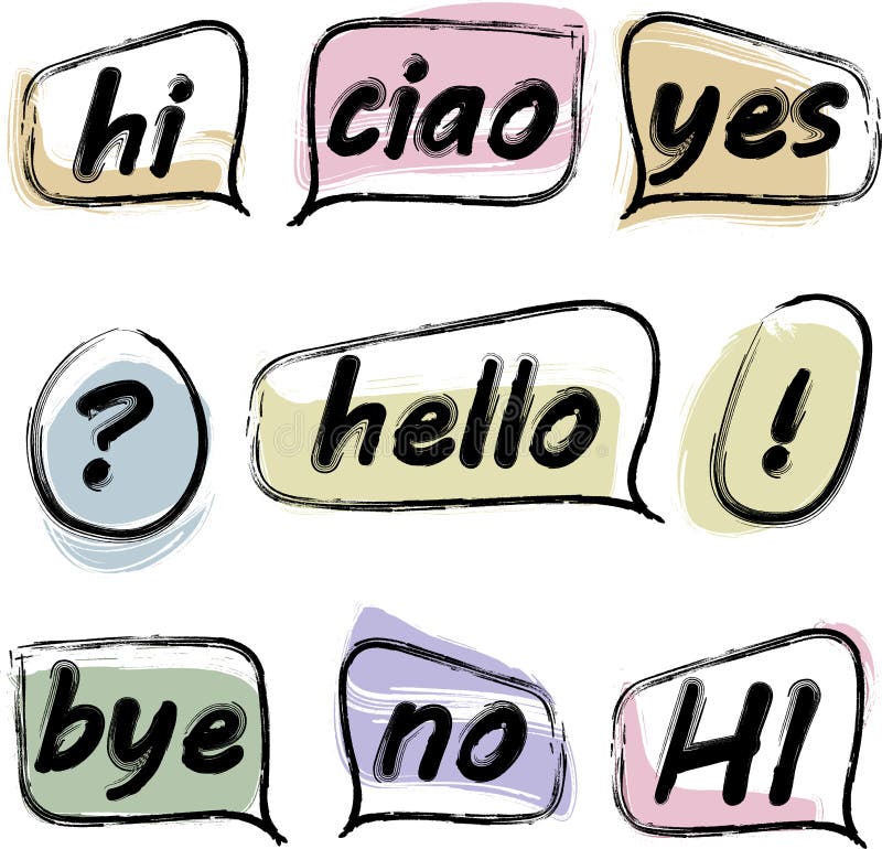 Hi1 illustration stock Hi1 illustration stock