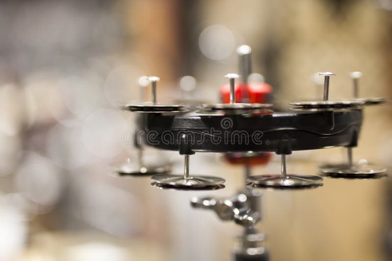 Hihat Tambourine on the Mount Stock Photo Image of culture, retro