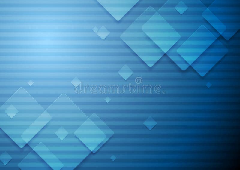 Hi-tech geometric dark blue background royalty free illustration