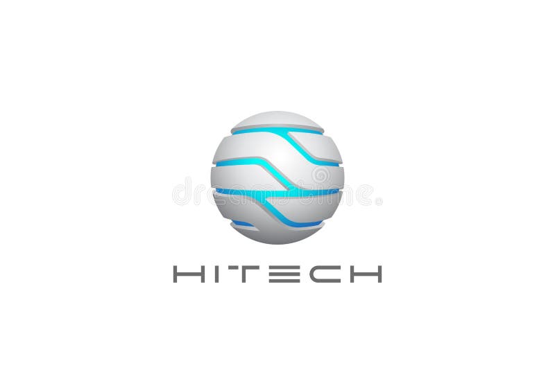 Technology Sphere Circle Logo abstract design vect stock illustration Technology Sphere Circle Logo abstract design vect stock illustration
