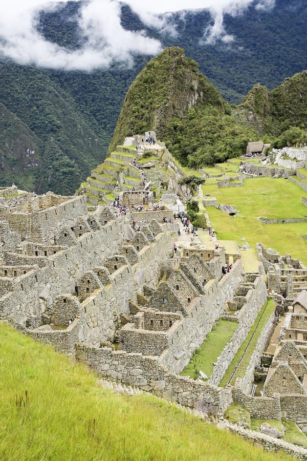 Hidden city Machu Picchu in Peru royalty free stock photography