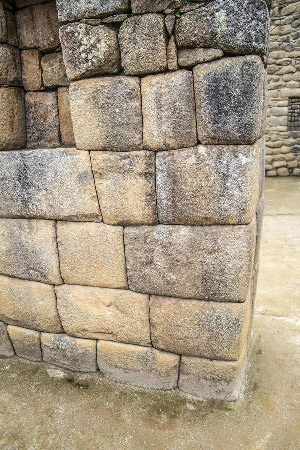 Hidden city Machu Picchu in Peru stock photo